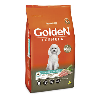 Ração Golden Fórmula Cães Adultos Frango & Arroz Mini 3kg