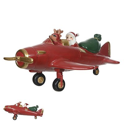 Avião c/ Noel (VERMELHO)
