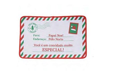 Tapete Decorativo Carta de Natal (Colorido) 60cm