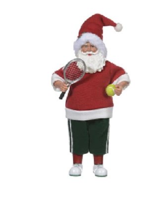 Escultura Papai Noel Tenis (Vermelho)