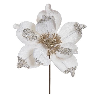 Haste Magnolia Natal Aveludado (Off White) 18cm
