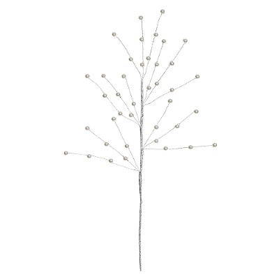 Complemento Pérola Natal Branco 49cm