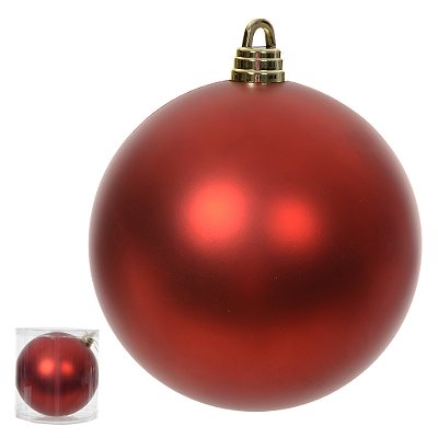 Bola Fosca Natal (Vermelho) 30cm
