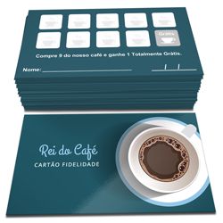 CARTÃO FIDELIDADE 5x9 cm 1000 UNIDADES