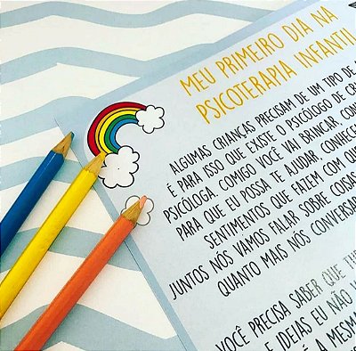 Primeiro dia na Psicoterapia infantil