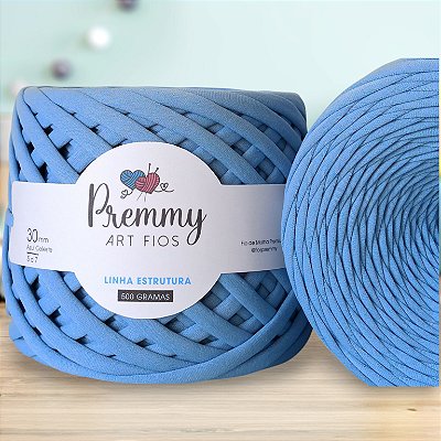 Fio de Malha Premium AZUL CELESTE - 30mm