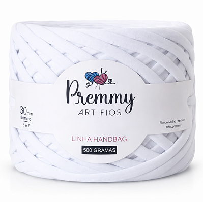 Fio de Malha para Bolsa BRANCO 30mm