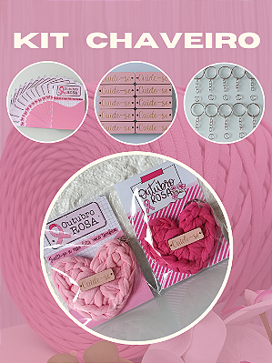 Kit Chaveiro OUTUBRO ROSA