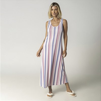 Camisola Regata Midi Stripe Mix