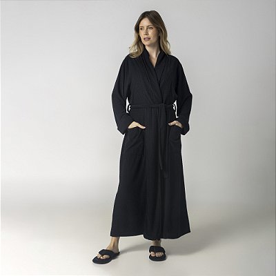 Robe Feminino Longo Ultra Soft Preto