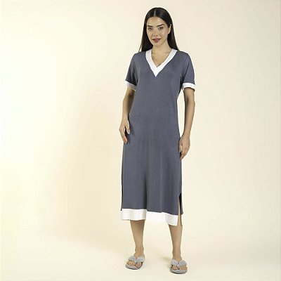 Kaftan Feminino Midi Tricot Heavy Cromo