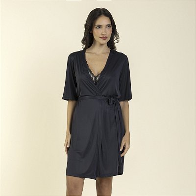 Robe Feminino Curto Poliamida Preto