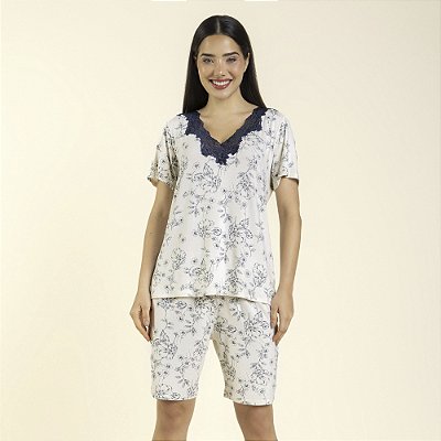 Bermudoll Feminino Blossom Azul Platinum