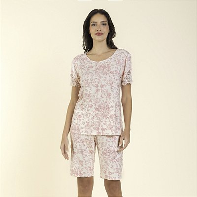 Bermudoll Feminino Roses com Renda
