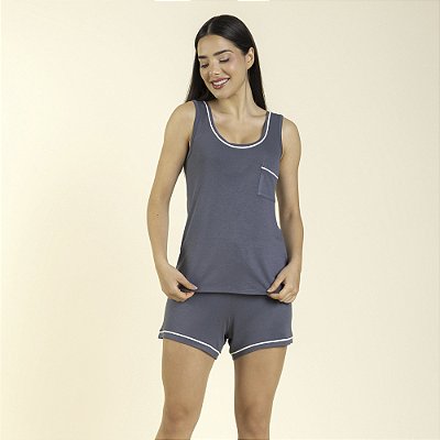 Short Doll Regata Tricot Heavy Cromo