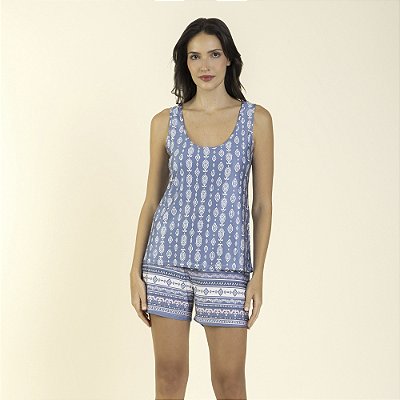 Short Doll Regata Azul Maruru