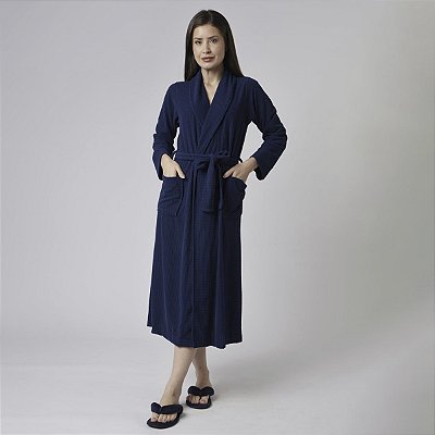 Robe Feminino Midi Ultrasoft Marinho