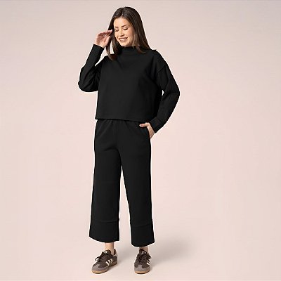 Conjunto Balance Style Moletom Preto