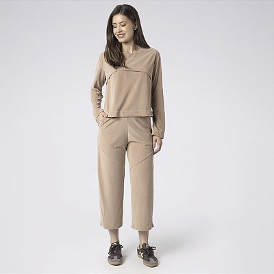 Conjunto Plush Balance Style Bege Grão