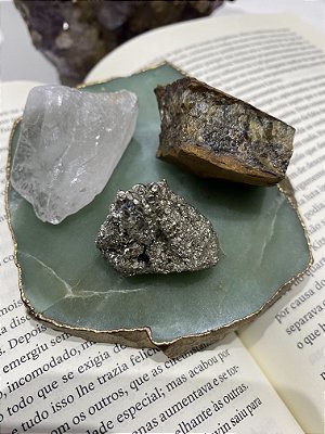 Kit Abundância - Cristal, Pirita, Olho de tigre