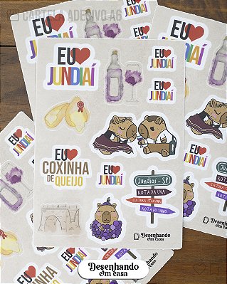 Cartela Adesivo - Jundiaí