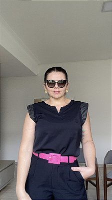 BLUSA PALA PESPONTADA