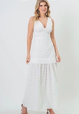 VESTIDO LONGO KÁTIA - BRANCO