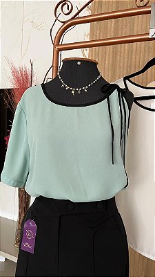 BLUSA ÊMA - VERDE ÀGUA
