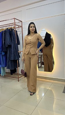 CALÇA PANTALONA LARGA ALFAIATARIA