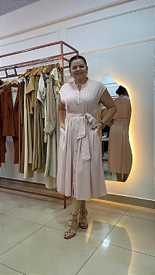 VESTIDO COM BOTÕES FRONTAIS
