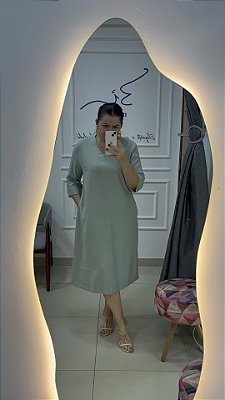 VESTIDO BATA MANGA 3/4