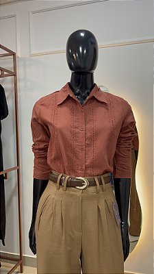 CAMISA SOCIAL SEMI CROPED