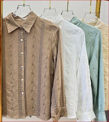 CAMISA SOCIAL TEXTURIZADA - BRANCA