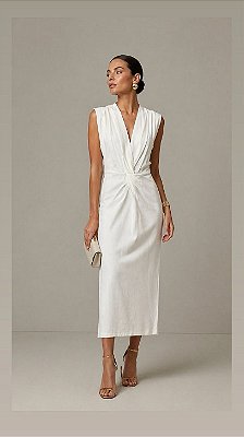 VESTIDO LONGUETE TORCIDO FRONTAL