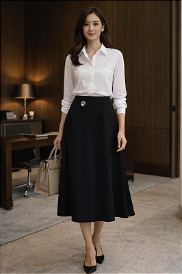 SAIA MIDI EVASÊ BOTÃO ORGÂNICO