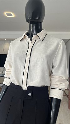 CAMISA SOCIAL COM ILHÓS