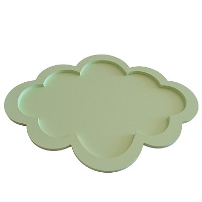 Bandeja Nuvem MDF Colorida Bebê Maternidade Bancada - B098