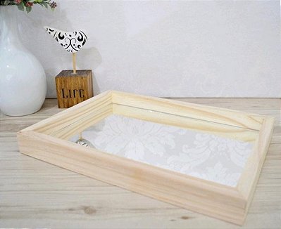 Bandeja Decoração Pinus Montessoriano Espelho Bebê Decoração Maternidade - B115