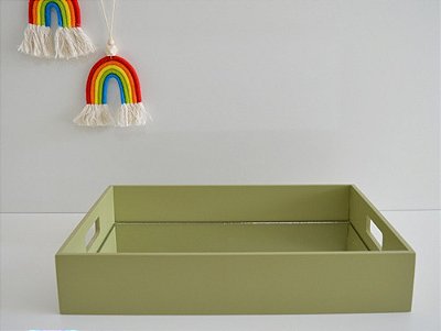 Bandeja Decoração Espelho Festa Café Bancada B095 Safari