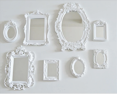 Molduras 8 Resinas Espelho Vintage Parede Provençal