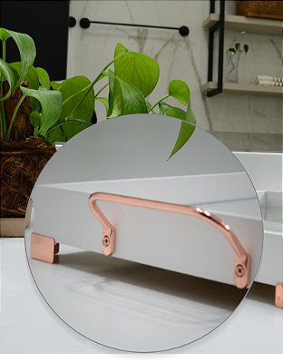 Bandeja Branca Decoração Bancada Café Luxo Home B220 Rose