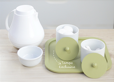 Kit Higiene Bebê Maternidade Quarto Infantil Decoração Potes Porcelana Algodão Cotonete Safari Meninos