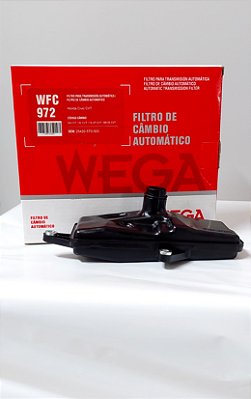 FILTRO DE CÂMBIO AUTOMÁTICO CVT PARA VEÍCULOS HONDA - WFC972 - (WEGA)