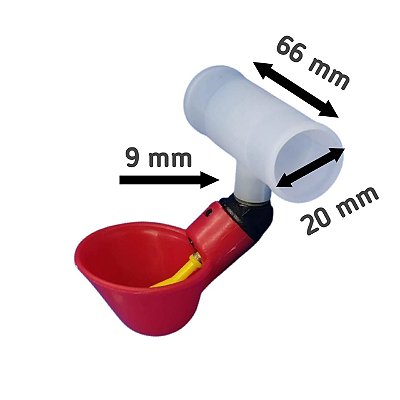Bebedouro Automático Copinho + Conexão T de 1/2 Pol. (Un.)