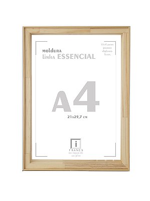 Moldura A4 Filete 21x30 Para Placa MDF - AVELÃ