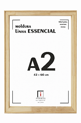 Moldura A2 42x60cm Filete Para Placa MDF - AVELÃ