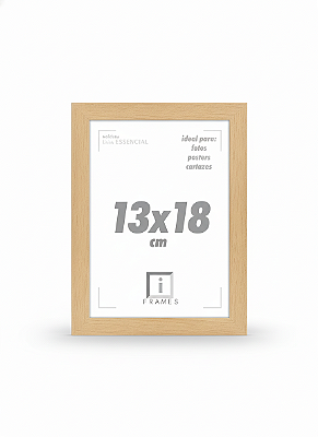 Porta Retrato 13x18 Fotos Posters C/ Vidro Frontal - PINUS