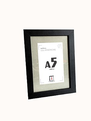 Moldura Quadro A5 15x21 cm - P/ Imagens Fotos C/ Vidro - PASPATUR NEBLINA