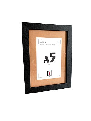 Moldura Quadro A5 15x21 cm - P/ Imagens Fotos C/ Vidro - PASPATUR DUNA