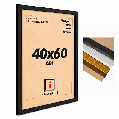 Moldura 40x60 cm Para Fotos Imagens Pôsteres C/ PETG